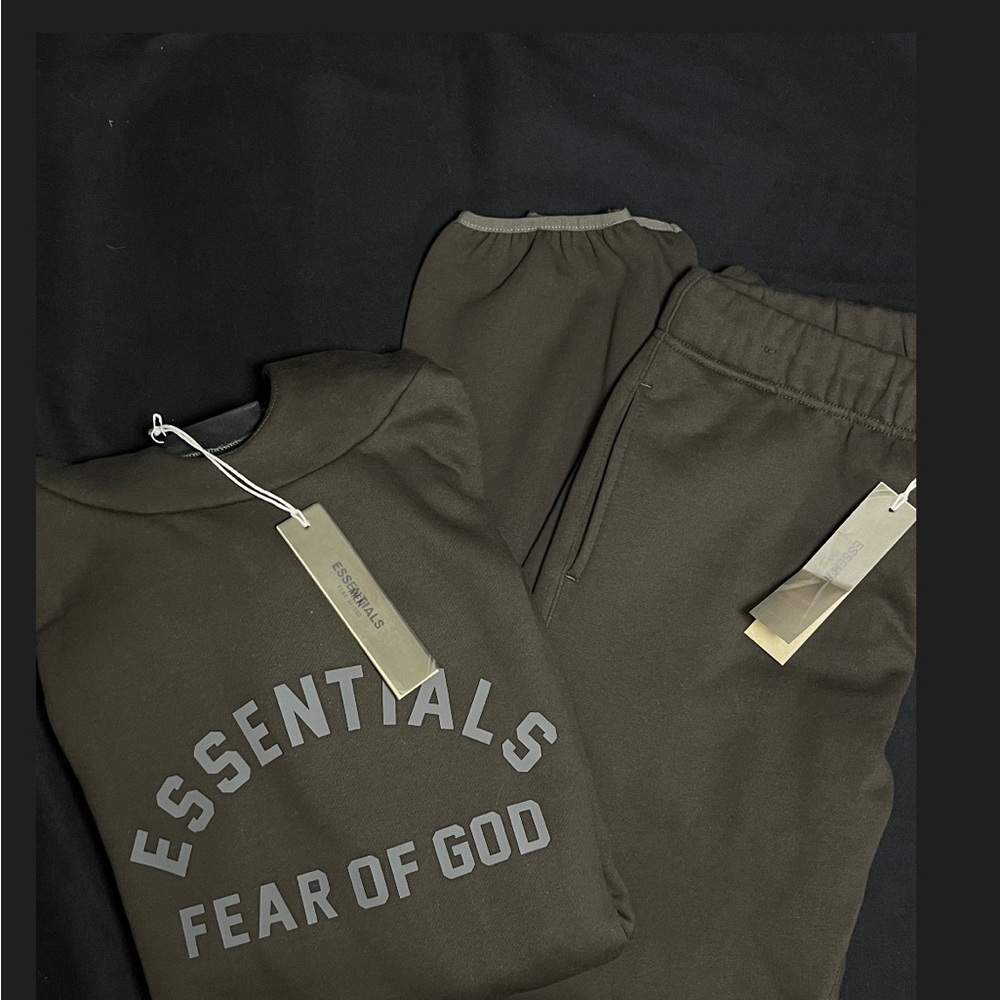 Dark Olive Essentials Full jumpsuit